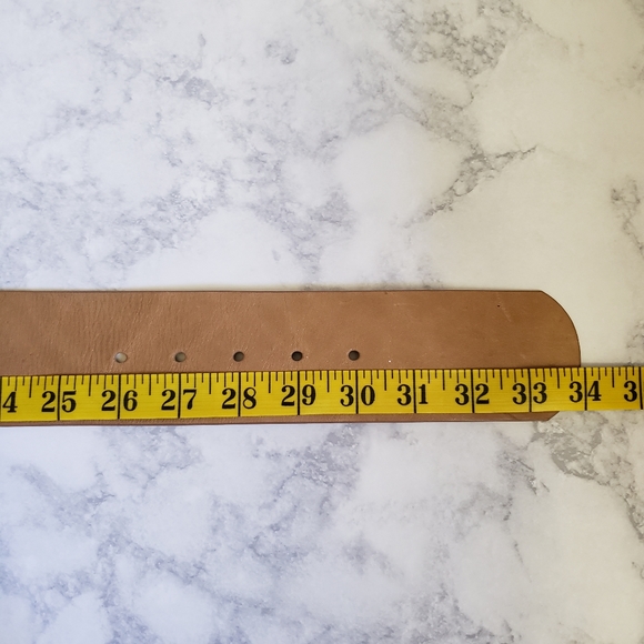 Ann Taylor Wide Tan Leather Belt Small main image 6